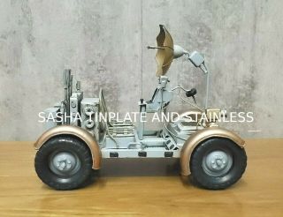 Model Rover Lunar Saturn 5 V Tin Tinplate Metal Handmade