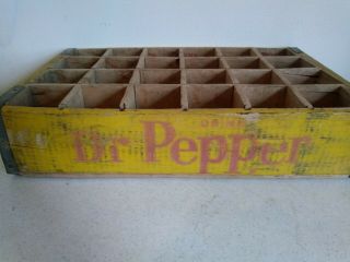 Dr.  Pepper Vintage Wooden 24 Bottle Crate Carrier Box Case Wood.  Tulia,  Texas