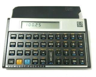 HP 11C Scientific Calculator w/ Case Vintage Hewlett Packard Fresh Batteries 2