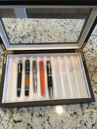 Pen Display Case,  5 Pens.  Includes Retro 51 Shark Alley Pen Retail $145.  00.