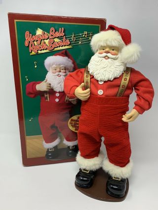Rock Santa Collectibles First Edition 1998 “jingle Bell Rock Santa” Dancing