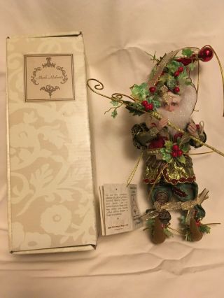 Mark Roberts Holly And Ivy Fairy Small Santa 51 - 12402 N Box W 2011 Christmas
