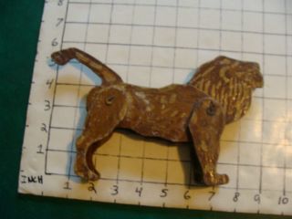 Vintage Wooden Toy: Lion Movable Early 1900 