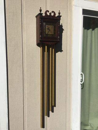 Vintage Nutone Jefferson 4 Tube Wall Chimes With Clock Door Bell
