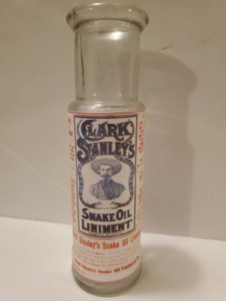Quack Old Medicine Bottle Clark Stanley Snake Oil Liniment Decorative