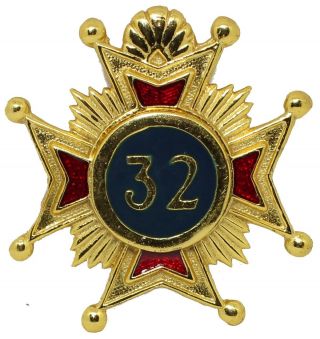 Masonic Rose Croix 32nd Degree Star Jewel Medal Regalia