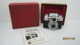 Vintage Bolsey 35 Model C22 Twin Lens Reflex Set - O - Matic Camera Iob