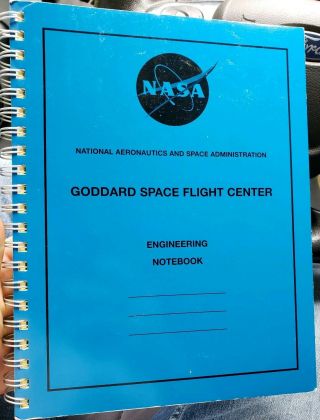 Nasa Goddard Space Flight Center Engineering Notebook Rare