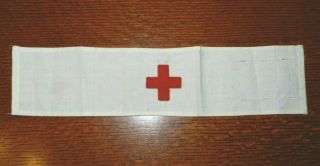 British Ww2 Medic / Medical Orderly Armband Brassard First Aid