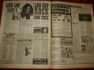 QUEEN ROGER TAYLOR Disc Mag.  Cover 15 Feb 1975 Slade Led Zeppelin 3
