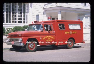 Baltimore Md Amb 6 1963 Chevrolet 20 Swab Ambulance Fire Apparatus Slide