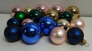 Vintage Christmas Mercury Glass Decorations / Baubles X 18