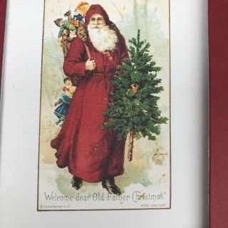 Vintage Victoria & Albert Museum 15 Holiday Cards Father Christmas Envelopes Box 2