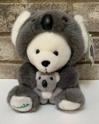 Windmill Toys Koala Bear Polar Costume White Plush Stuffed Animal 8 " Australia