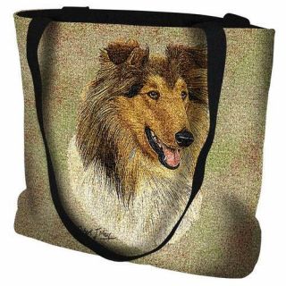 Rough Collie 2 Dog Tote Bag 2350 - B Robert May) Pure Country