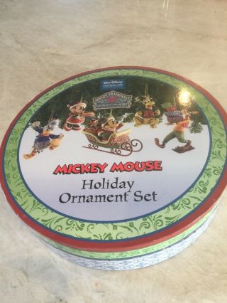 Mickey Mouse Jim Shore - Enesco Disney Traditions Holiday Ornament Set Of 5
