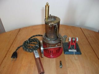 Weeden Upright Vertical Model Steam Engine Toy With Electric Boiler