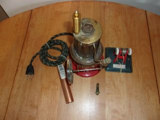 WEEDEN Upright Vertical Model STEAM Engine Toy with ELECTRIC Boiler 2