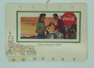 1942 Coca Cola Salesman Merchandising Hand Book Inserts Signs For September 