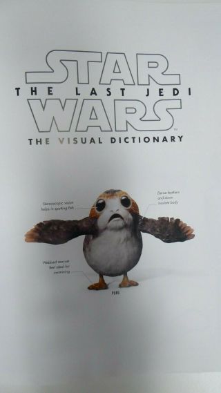 STAR WARS THE LAST JEDI VISUAL DICTIONARY HARDCOVER BOOK 3