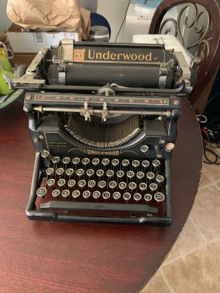 Vintage 1909 Underwood Standard Typewriter No 5 S/n 2325092 Read