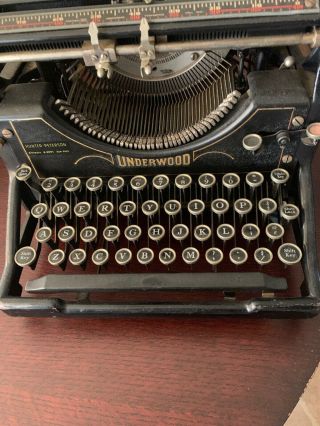 Vintage 1909 Underwood Standard Typewriter No 5 S/N 2325092 Read 2