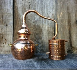 Vintage 1 Liter Copper Moonshine Still.  Great Decoration For Bar,  Distillery.