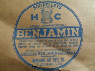 Vintage BENJAMIN AIR RIFLE CO ST.  LOUIS MO.  PAPER TARGETS 3