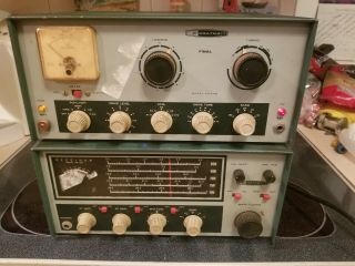 Heathkit Dx - 60b Vintage Transmitter (am/cw) And Hr 10b Receiver