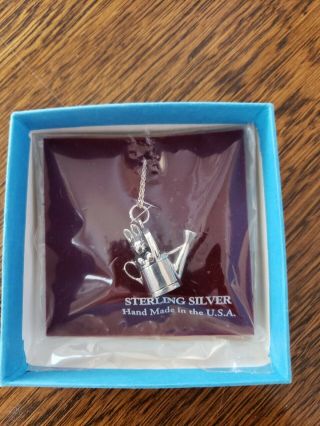 Beatrix Potter Sterling Silver Peter Rabbit Charm Neck Chain By Hand & Hammer