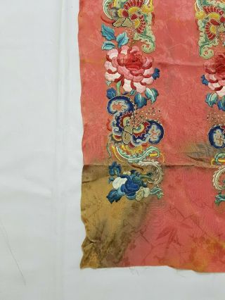 Antique Chinese Hand Embroidery Qing Dynasty Sleeve Band 99x32cm 2