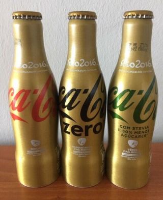Coca Cola Aluminium Bottle Rio 2016 Olympic Bowl Regular Basketball Zero Tenis