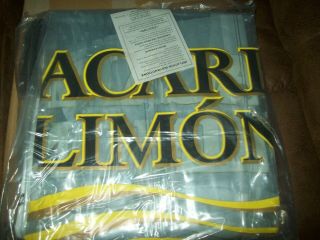 Large Bacardi Limon Rum Inflatable Bottle Eight Feet Tall