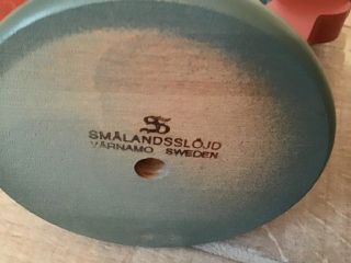 Vintage Swedish Wood Candle Stick Holders.  Made In Sweden 2