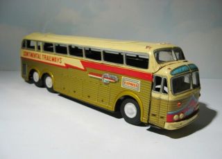 Continental Trailways Bus Vintage Tin Friction Golden Eagle 13 " Daiya Japan