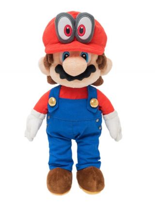 Mario Odyssey Plush Doll Stuffed Toy Mario 34cm W/ Tracking