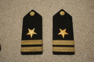 Ww2 Us Navy Officer Uniform Shoulder Boards - - Gemsco