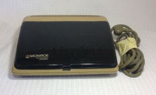 Vintage Monroe Model 650 Nixie Tube Digital Calculator With Lid - Litton Ind. 2