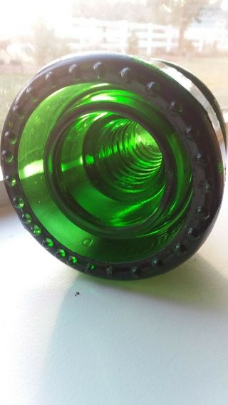 Glass Insulator,  Bright Emerald Green,  Mclaughlin - 20,  CD - 164,  RDP,  VNM 3