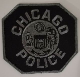 Chicago Illinois Police Department Swat Subdued Shoulder Cloth Police Patch