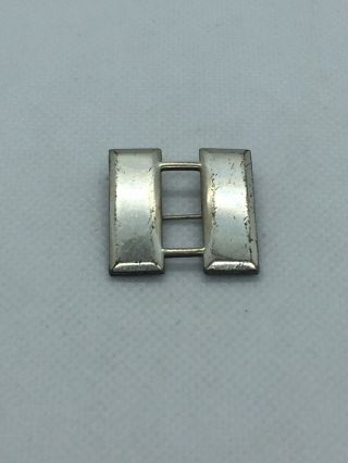 Vintage Sterling Silver Wwii Officers Bars Pin Military Brooch Us Army Captain