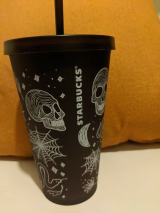 Limited Edition Starbucks 2019 Halloween Purple/black 16 Oz Tumbler Cup