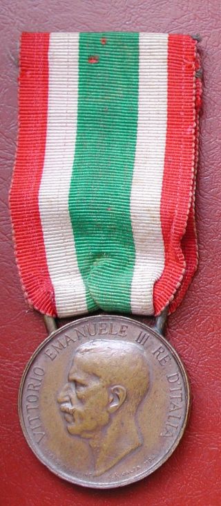 Italian Bronze Italy Unity Medal After First World War 1848/1918 Anmvcg
