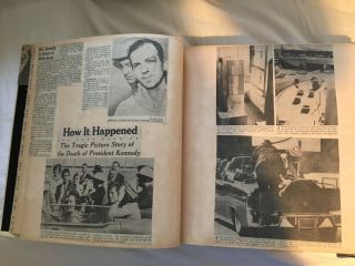 SCRAPBOOK PRESIDENT JOHN F KENNEDY JFK Assassination Newspaper Articles Pictures 2