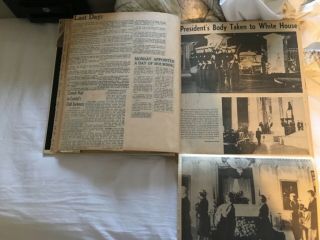 SCRAPBOOK PRESIDENT JOHN F KENNEDY JFK Assassination Newspaper Articles Pictures 3