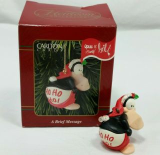 Christmas Ornament Bloom County Opus N Bill A Brief Message Carlton Cards Comic