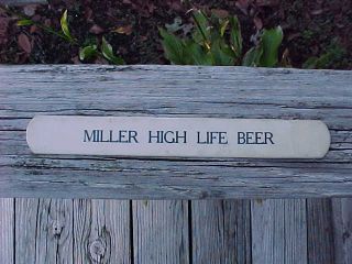 Vintage Miller High Life Beer Foam Scraper