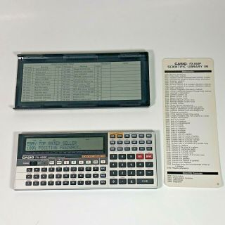 Vintage Casio Fx - 850p Scientific Calculator Computer • Batteries • Japan