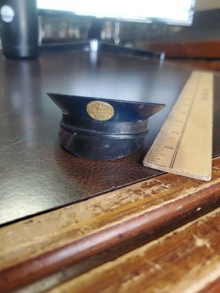 Vintage Ww2 U.  S.  Navy Army Air Force Makeup Compact Officers Hat