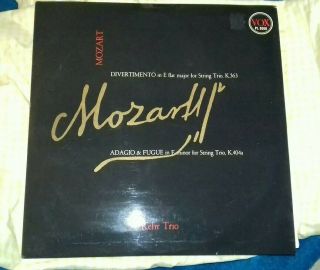 Pl 9560 Mozart Divertimento K.  563 Adagio K.  404a For Violin Viola Cello Kehr Trio